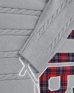 刺綉假兩件毛衣