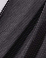 Embroidered striped trousers