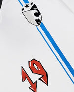 Retro striped contrast short sleeves