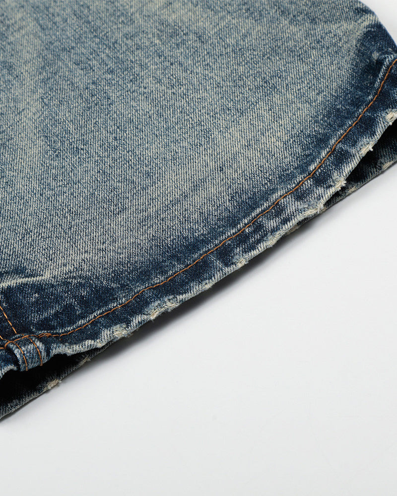 漸變水洗牛仔褲