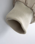 Color-blocked cotton-padded jacket