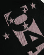 Striped patchwork fake two-piece long sleeves