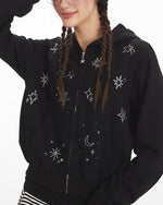 燙鉆連帽衛衣外套