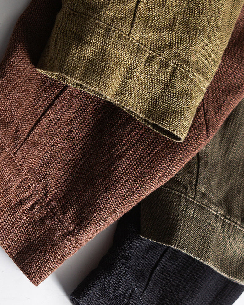 Patchwork lapel coat