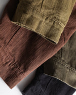 Patchwork lapel coat