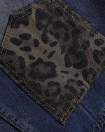 Panelled cargo cropped jeans