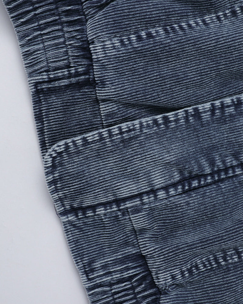 Washed distressed warm coat