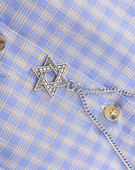 Casual plaid short-sleeved shirt