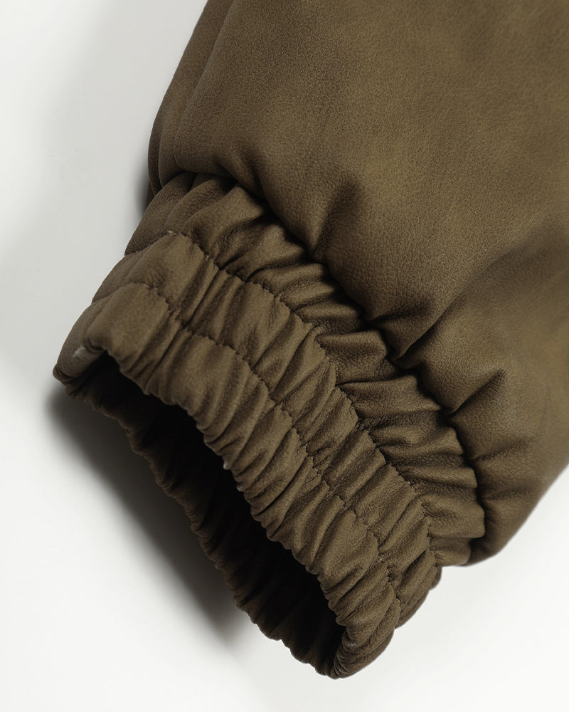 Simple and versatile lapel cotton coat