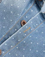 水洗波點短袖襯衫