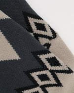 diamond-knitted jacket