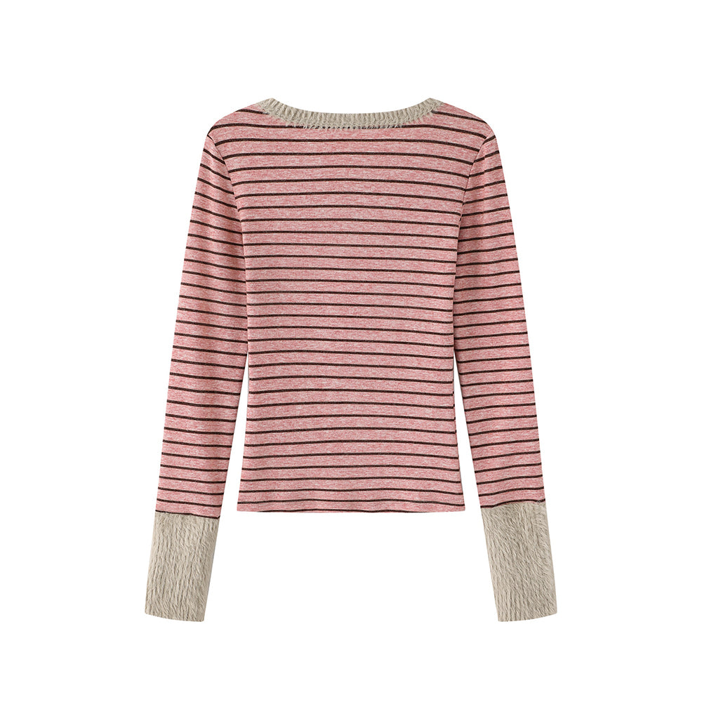 줄무늬 긴팔 셔츠