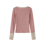 줄무늬 긴팔 셔츠