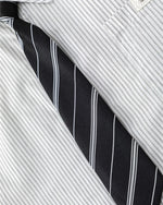簡約豎條紋短袖襯衫