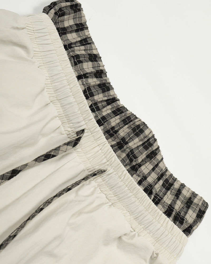 plaid loose casual pants