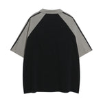 아메리칸 레트로 스티치 스포츠 반소매