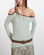 오프숄더 긴팔 상의 (여성용)