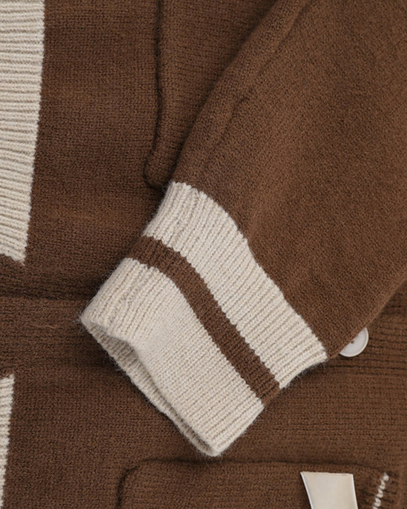 리본 니트 재킷