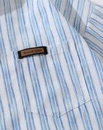 Striped short-sleeved shirt