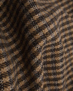 Retro color-blocked lapel coat