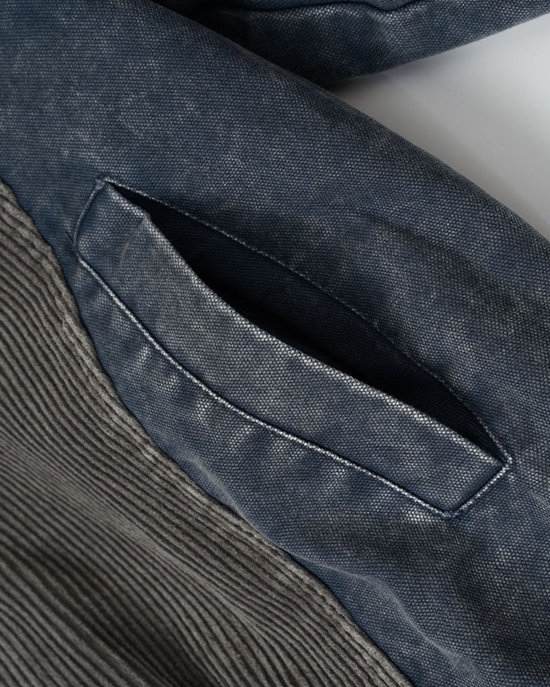 Contrast color patchwork casual jacket