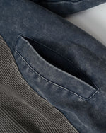 Contrast color patchwork casual jacket