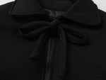 Retro bow cotton jacket