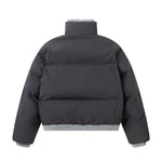 Retro contrast color simple cotton jacket