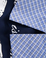 Plaid patchwork long sleeves (women's)