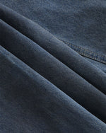 水洗破洞直筒牛仔褲