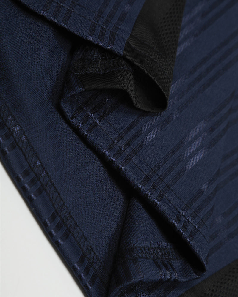 Retro contrast short sleeves