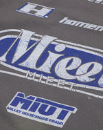 레트로 프린트 라운드넥 반팔