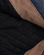 Washed distressed warm coat