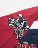 Color-blocked letter sweatshirt