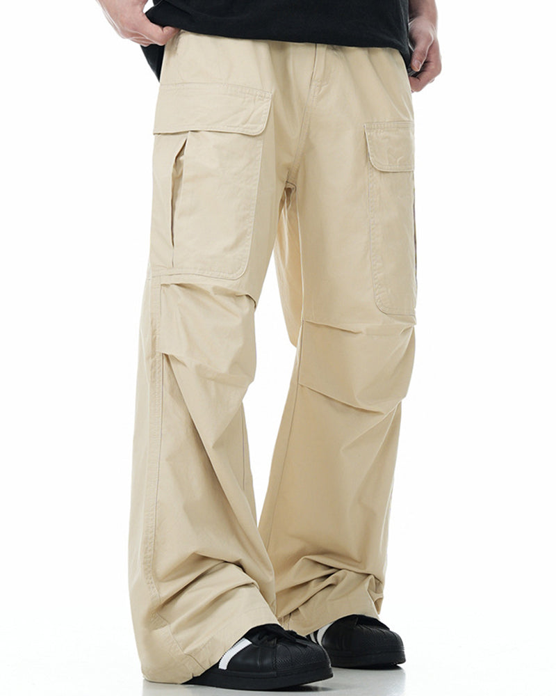 Multi-pocket casual trousers