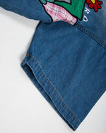 花卉貼布短袖襯衫