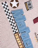 撞色條紋polo短袖