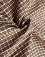 撞色拼接格子外套