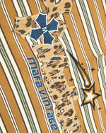 復古撞色條紋短袖