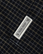 復古條紋短袖襯衫