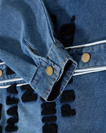 Washed letter jacket