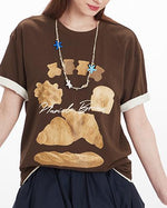 귀여운 프린트 커플 반팔