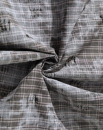 ripped plaid long-sleeved shirt