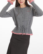收腰短款針織毛衣（毛衣）