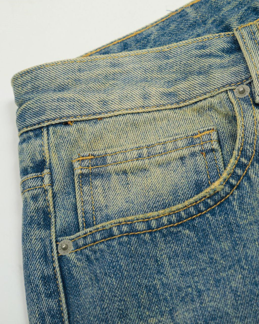 Vintage Washed Loose Jeans