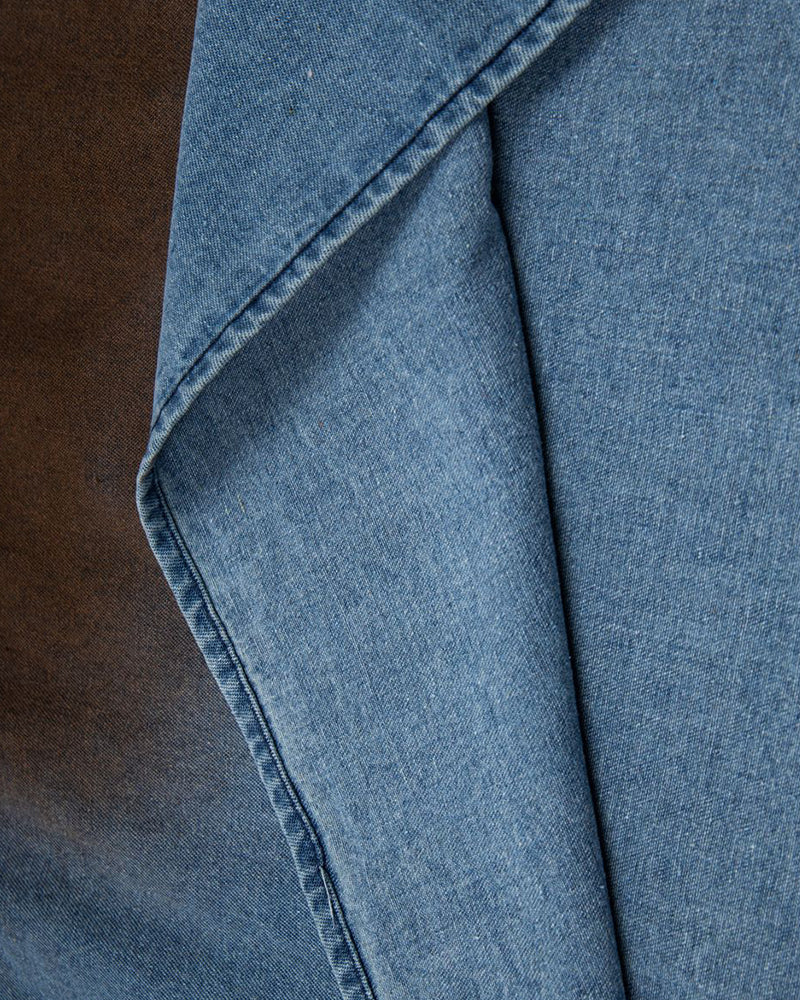 做舊刺綉牛仔短袖