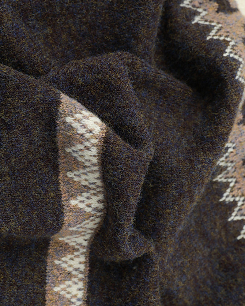 탈부착 가능한 후드 니트웨어