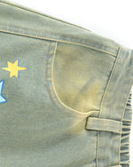 Fun straight-leg denim pants