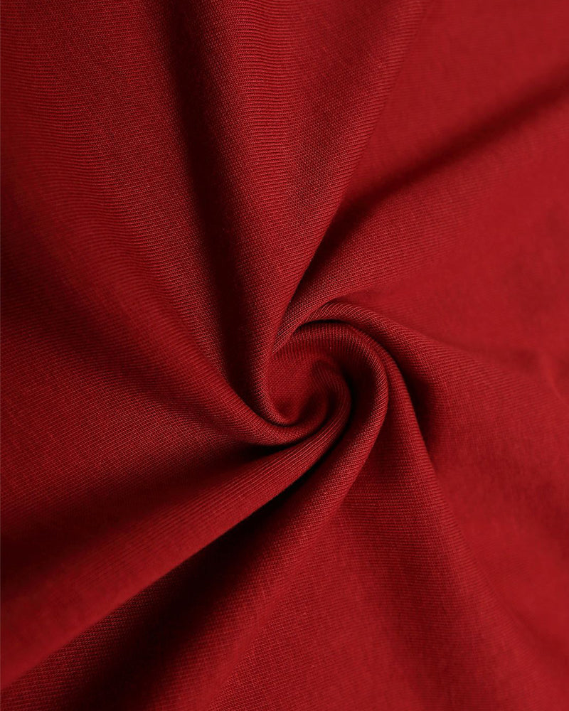 Contrast color stitching short sleeves