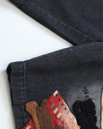 Embroidered Puppy Shorts